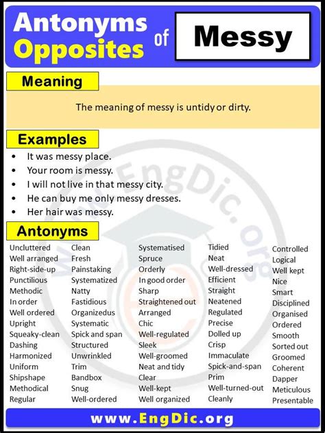 25 Synonyms & Antonyms for MESSY .